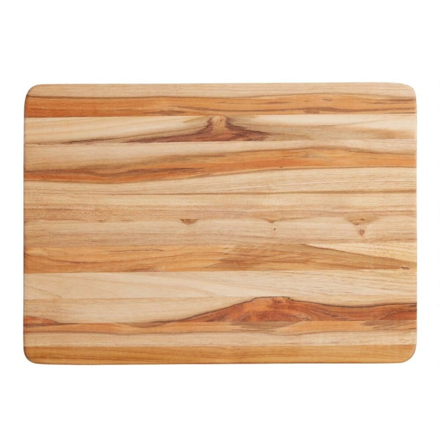 Kitchen Tools & Accessories * | World Market Teakhaus Edge Grain Wood Reversible Cutting Board