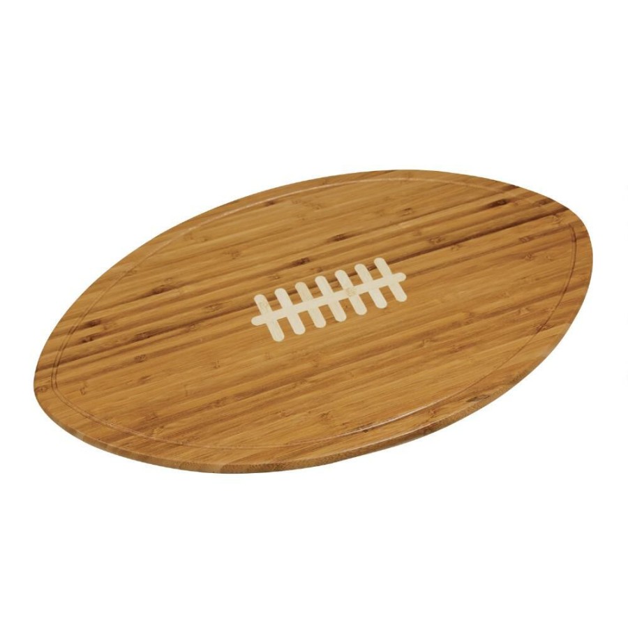 Serveware * | World Market Bamboo Football Kickoff Cheese Board