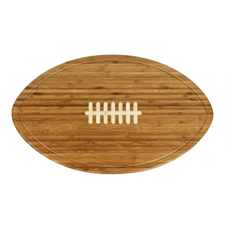 Serveware * | World Market Bamboo Football Kickoff Cheese Board