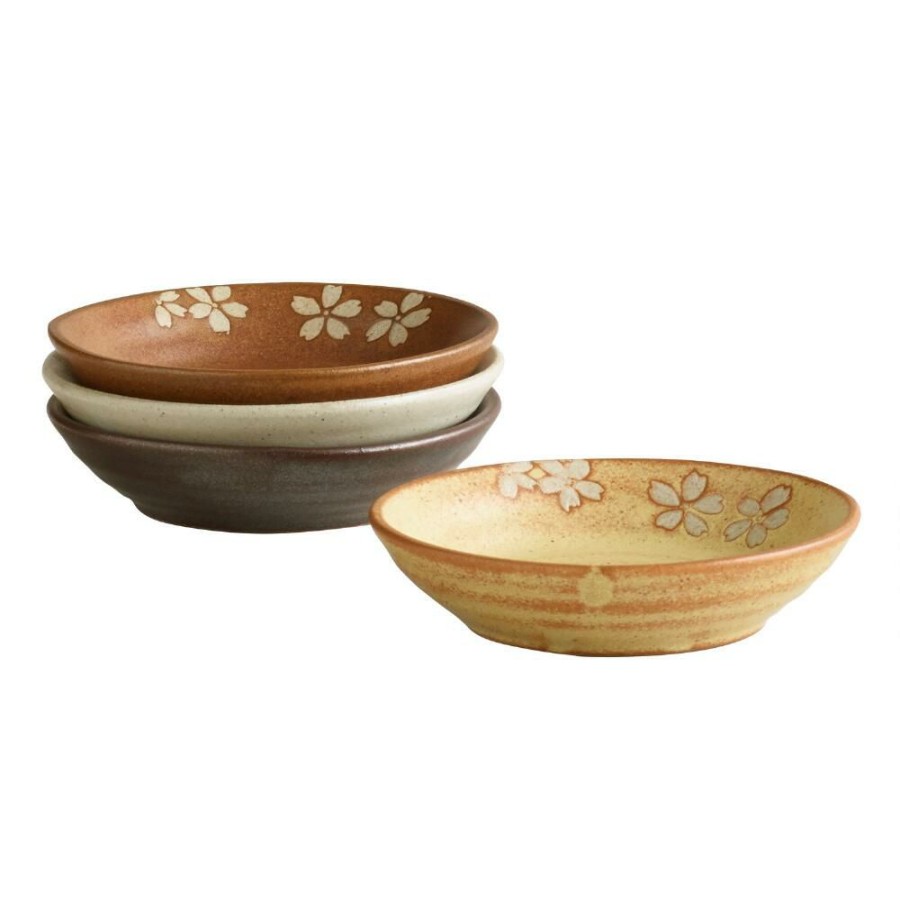 Dinnerware * | World Market Fuji Blossom Dip Bowl Set Of 4