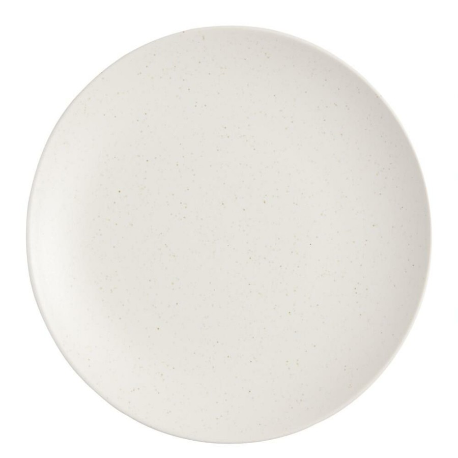 Dinnerware * | World Market Flekk Cream Speckled Dinner Plate