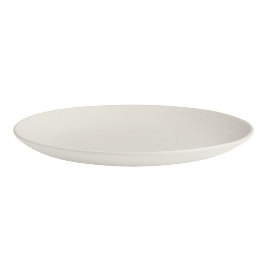 Dinnerware * | World Market Flekk Cream Speckled Dinner Plate