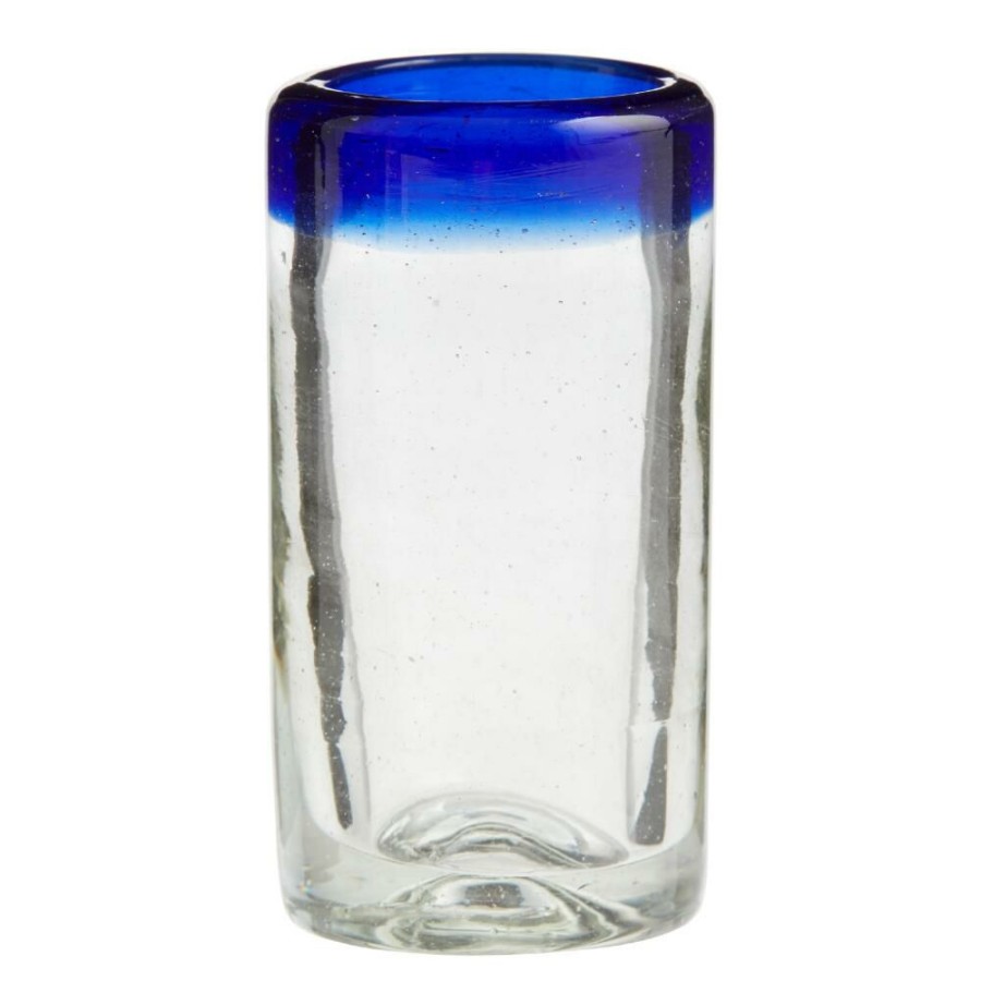 Drinkware * | World Market Rocco Blue Shot Glass Set Of 4