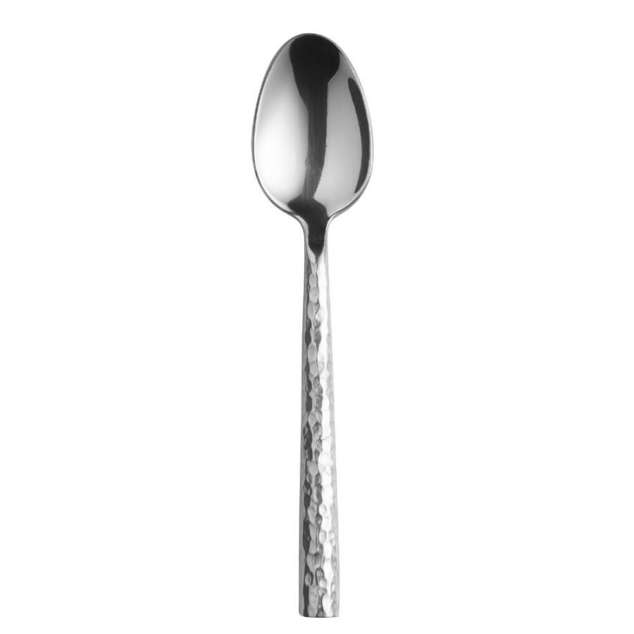 Flatware * | World Market Hammered Stainless Steel Teaspoons Set Of 4