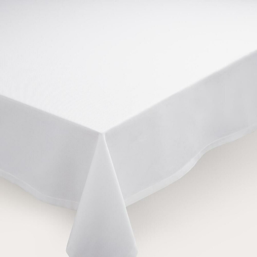 Table Linens * | World Market White Buffet Tablecloth