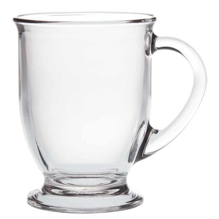 Drinkware * | World Market Cafe Glass Mug Set Of 2