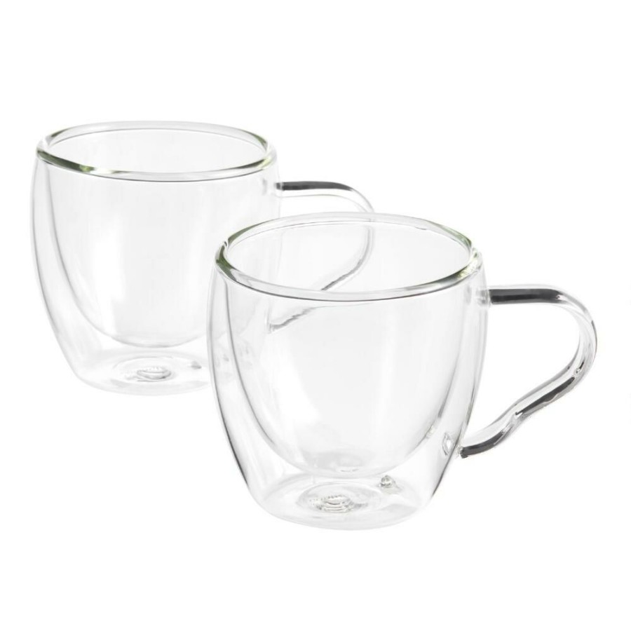 Drinkware * | World Market Double Wall Borosilicate Glass Espresso Cup 2 Pack