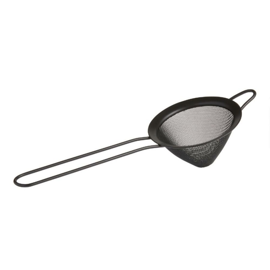 Bar * | World Market Gordon Matte Black Stainless Steel Mesh Cocktail Strainer