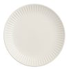 Dinnerware * | World Market White Whittle Ribbed Salad Plate