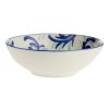 Dinnerware * | World Market Large Blue And Aqua Floral Hand Painted Bowl