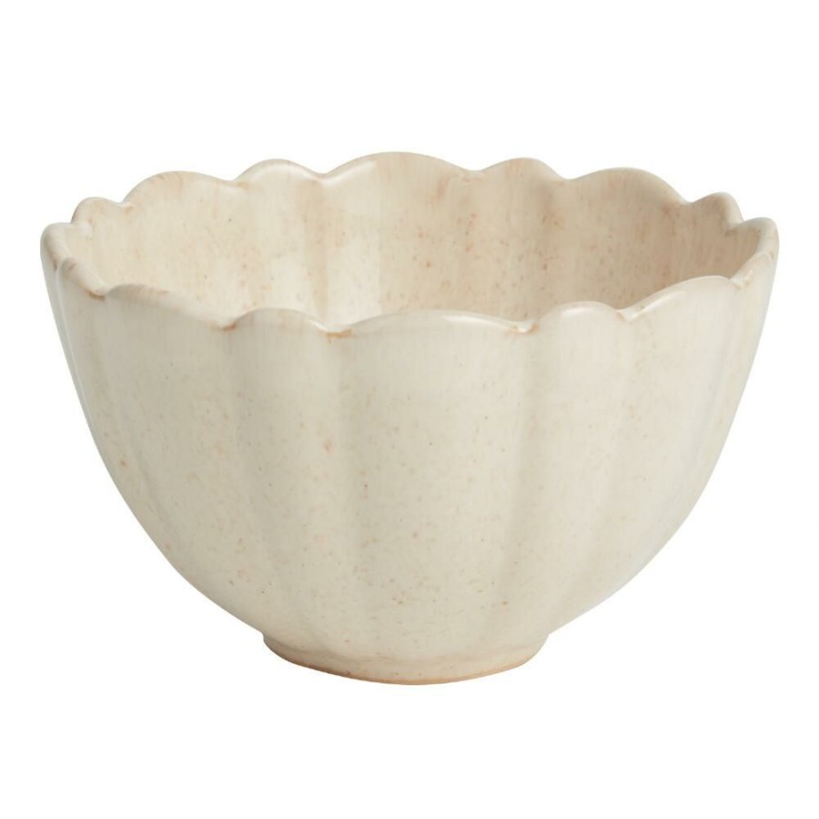 Dinnerware * | World Market Scallop Rim Speckled Cereal Bowl