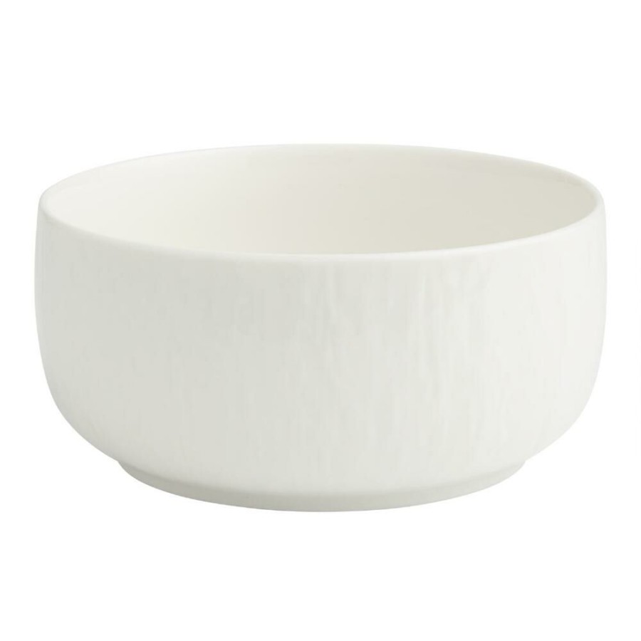 Dinnerware * | World Market Stella White Textured Cereal Bowl