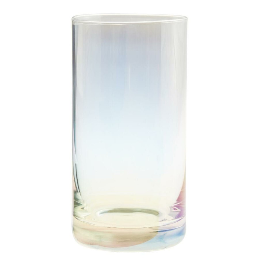 Drinkware * | World Market Iridescent Highball Glass