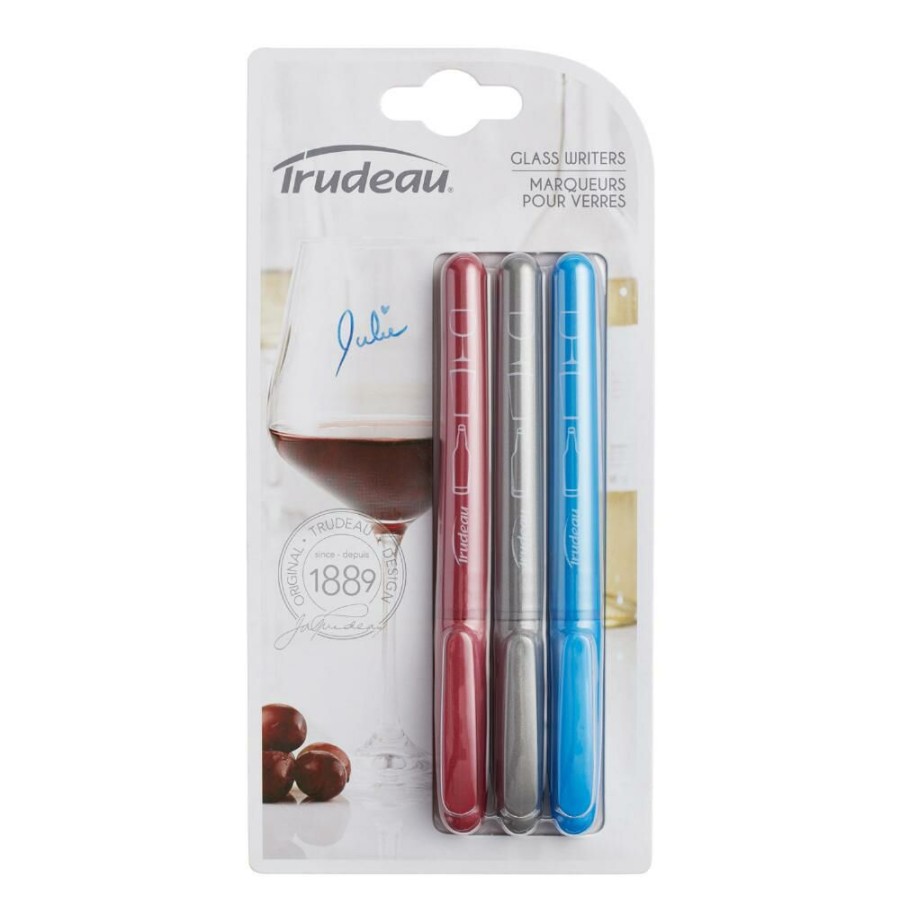 Bar * | World Market Multicolor Wine Glass Pens 3 Pack