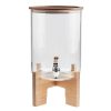 Drinkware * | World Market Glass And Acacia Wood Drink Dispenser With Stand