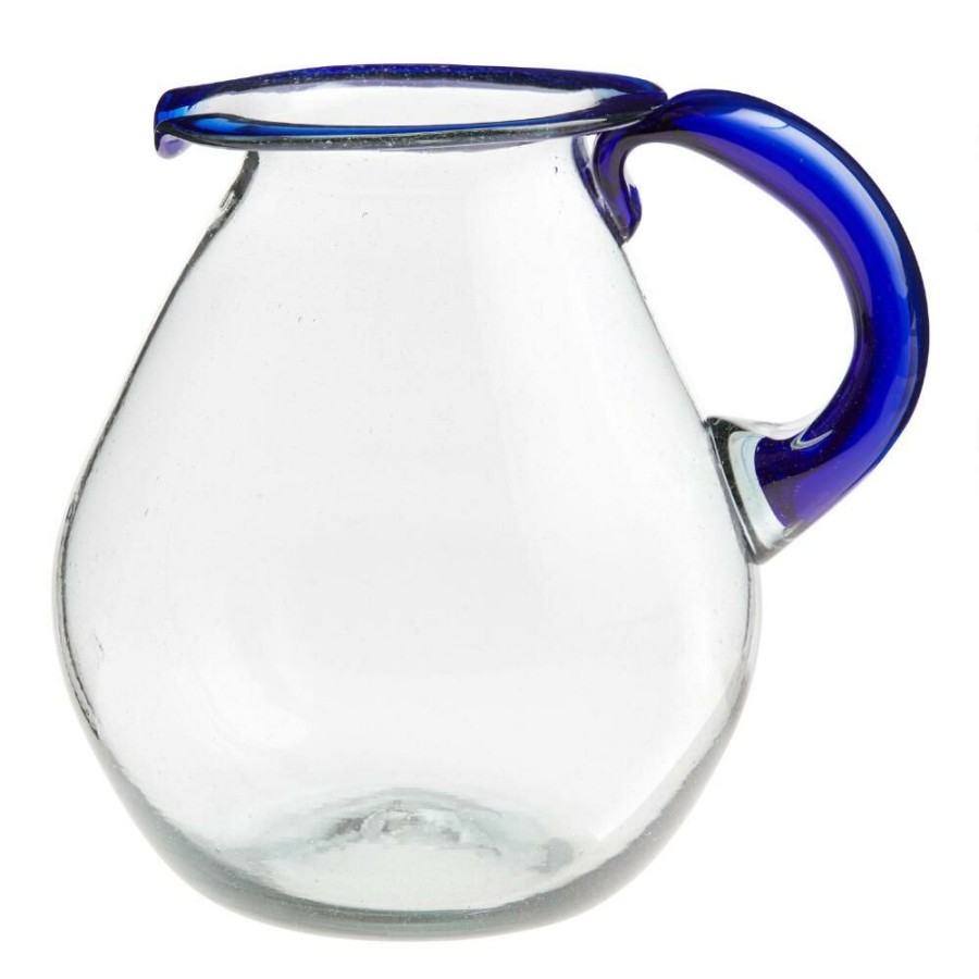 Drinkware * | World Market Rocco Blue Margarita Glass Pitcher