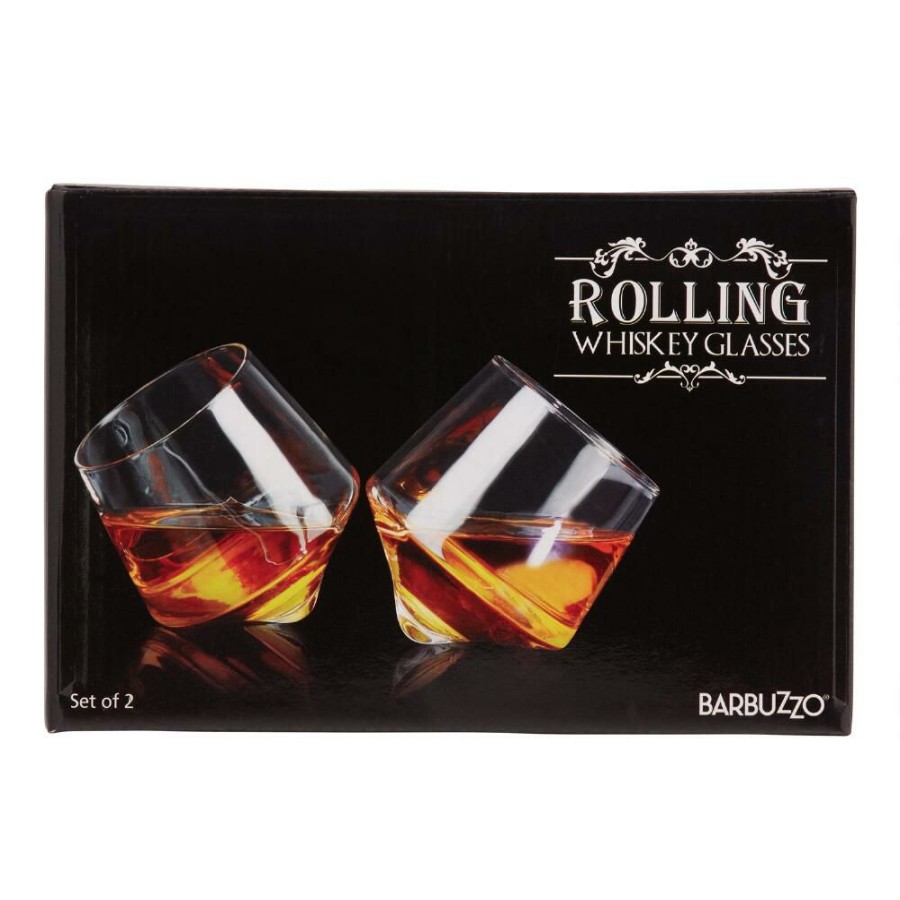 Drinkware * | World Market Rolling Base Whisky Glasses 2 Pack