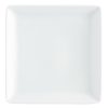 Dinnerware * | World Market Square White Porcelain Coupe Salad Plate