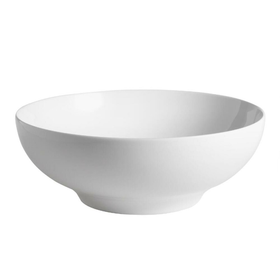 Serveware * | World Market Spin White Porcelain Serving Bowl