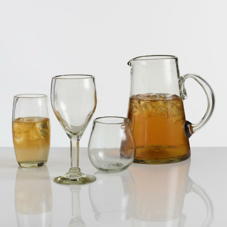 Drinkware * | World Market Recycled Highball Glasses Set Of 4