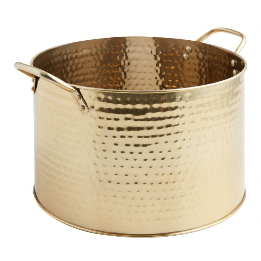 Bar * | World Market Julian Gold Hammered Party Tub