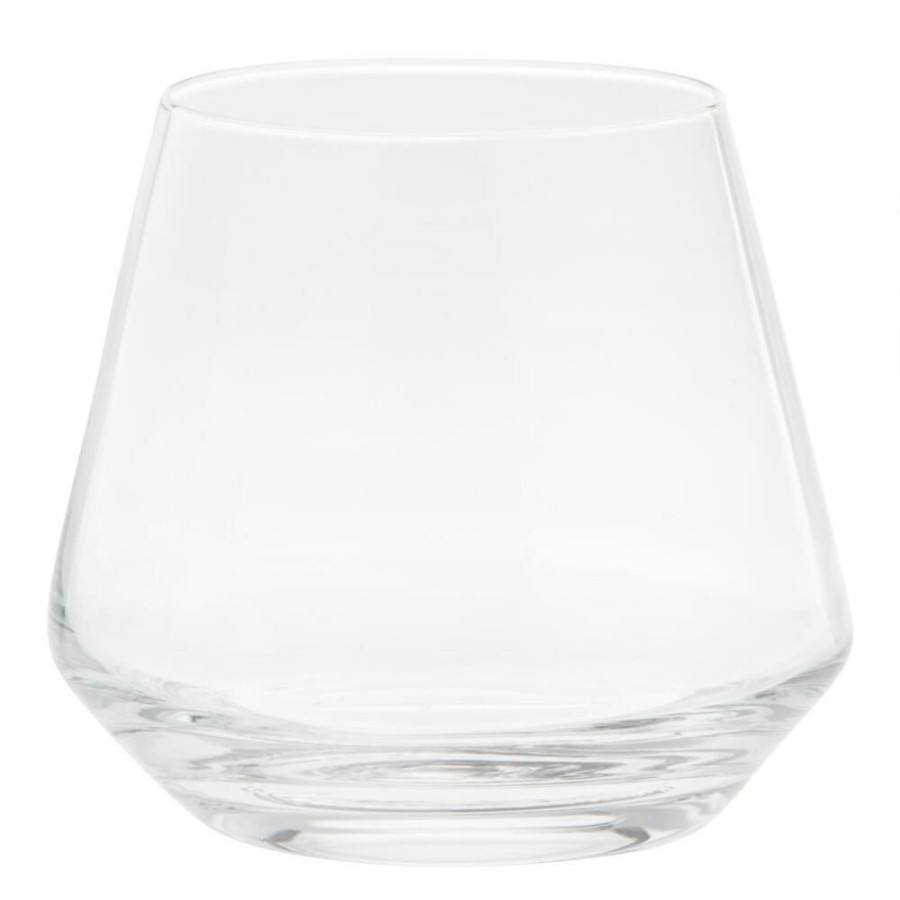 Drinkware * | World Market Zwiesel Pure Tritan Crystal Light Red Stemless Wine Glass