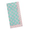 Table Linens * | World Market Blue And Pink Block Print Napkin