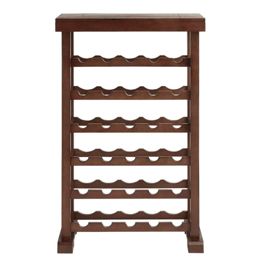 Bar * | World Market Verona Mahogany 30 Bottle Wine Rack