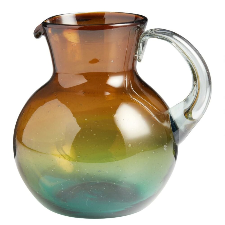 Drinkware * | World Market Monterey Ombre Glass Pitcher