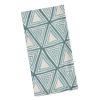 Table Linens * | World Market Blue And White Triangle Blues Napkins Set Of 4