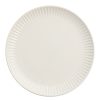 Dinnerware * | World Market White Whittle Ribbed Dinner Plate