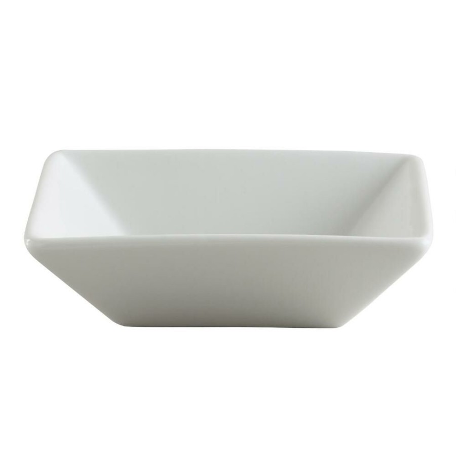 Dinnerware * | World Market Square White Porcelain Tasting Dish Set Of 6