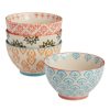 Dinnerware * | World Market Pad Print Noodle Bowl Set Of 4