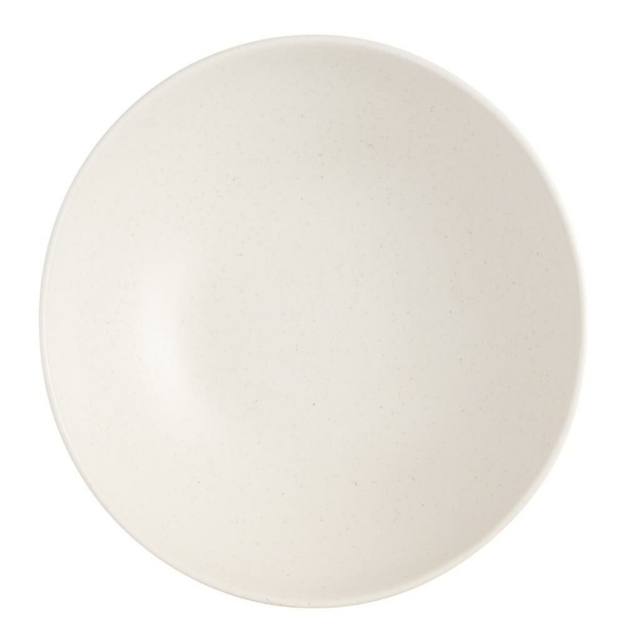 Serveware * | World Market Flekk Cream Speckled Serving Bowl