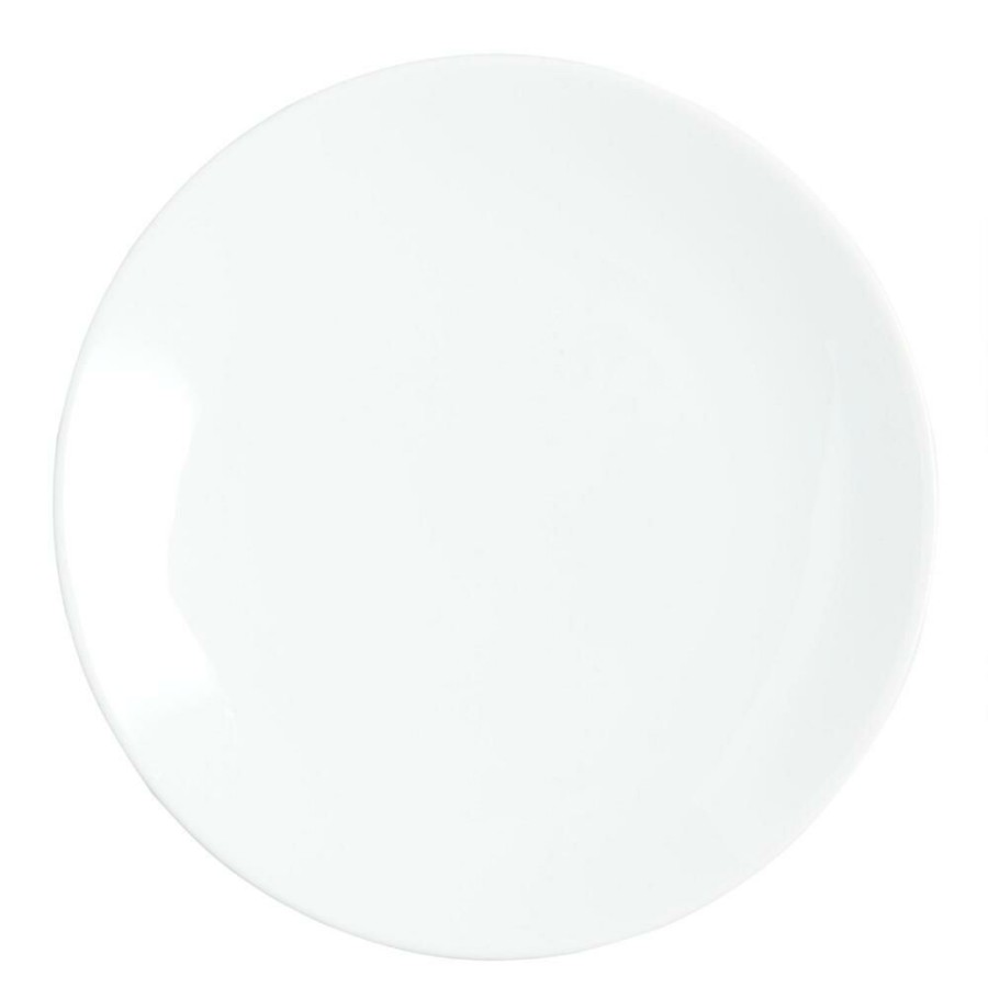 Dinnerware * | World Market Coupe White Porcelain Appetizer Plates 4 Pack