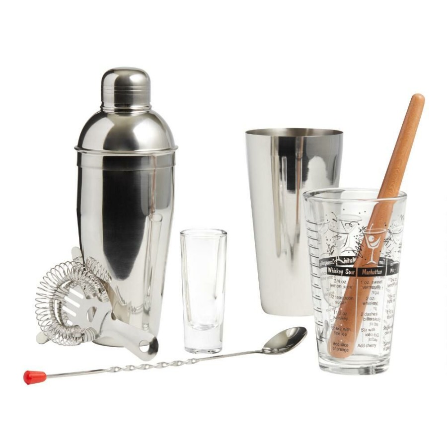 Bar * | World Market Mixologist 9 Piece Home Bar Tool Set