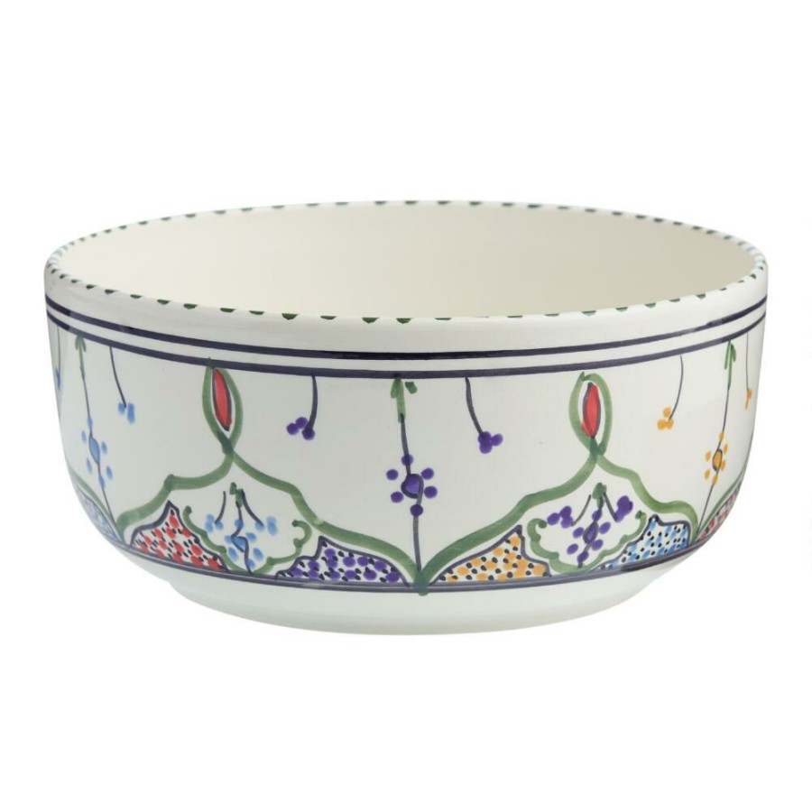 Serveware * | World Market Amira Hand Painted Ceramic Serving Bowl