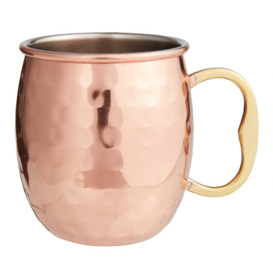 Drinkware * | World Market Moscow Mule Hammered Copper Stainless Steel Mug