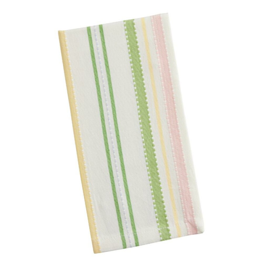 Table Linens * | World Market Multicolor Pastel Stripe Woven Napkins