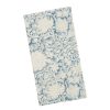 Table Linens * | World Market Blue And Ivory Floral Print Napkins Set Of 4