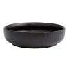 Dinnerware * | World Market Stella Matte Black Textured Low Bowl