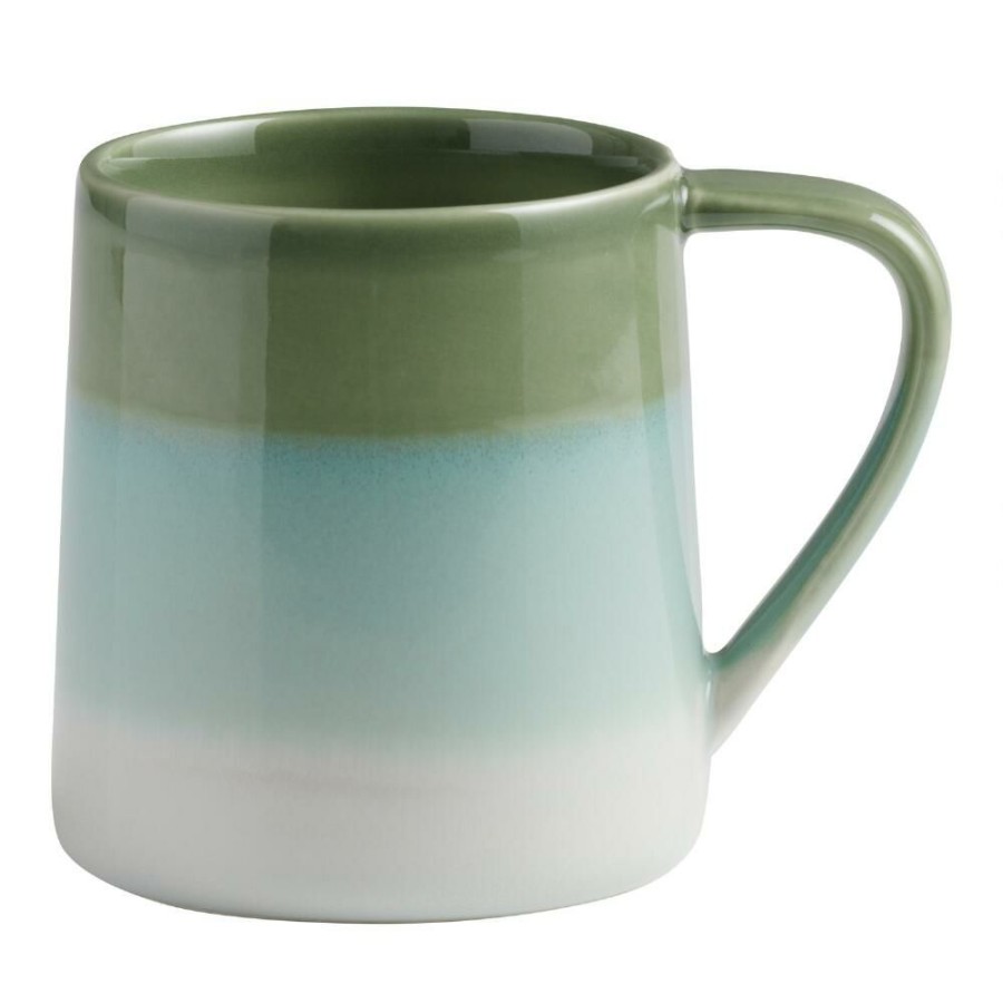 Drinkware * | World Market Verbena Blue And Green Reactive Glaze Ceramic Mug