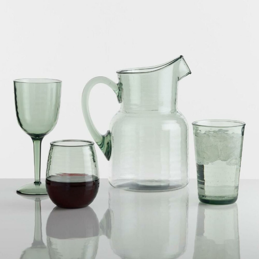 Drinkware * | World Market Alfresco Textured Acrylic Pitcher