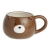 Drinkware * | World Market Brown Bear Figural Ceramic Mug