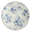 Dinnerware * | World Market Blue And White Porcelain Pansy Dinner Plate