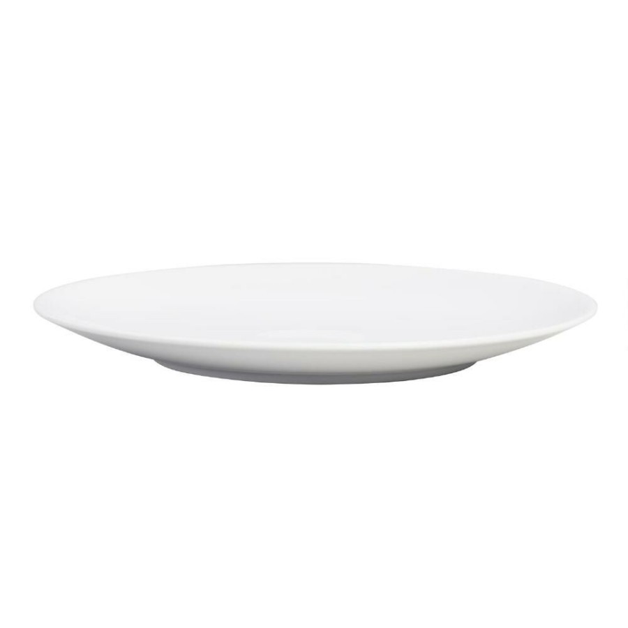 Dinnerware * | World Market Coupe White Porcelain Salad Plate Set Of 4