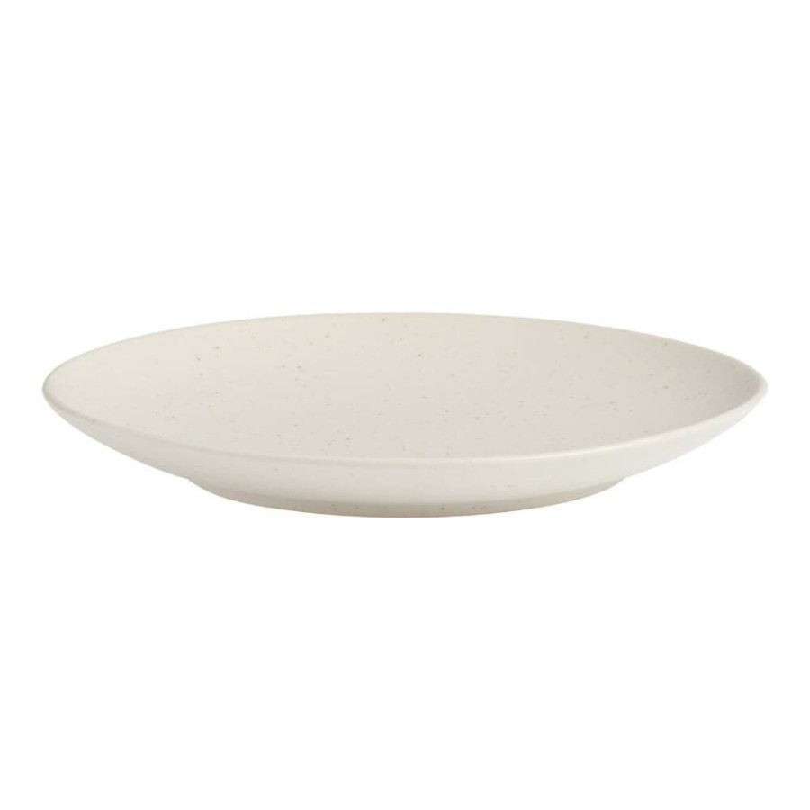 Dinnerware * | World Market Flekk Cream Speckled Salad Plate