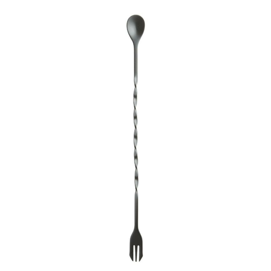 Bar * | World Market Gordon Matte Black Stainless Steel Bar Spoon