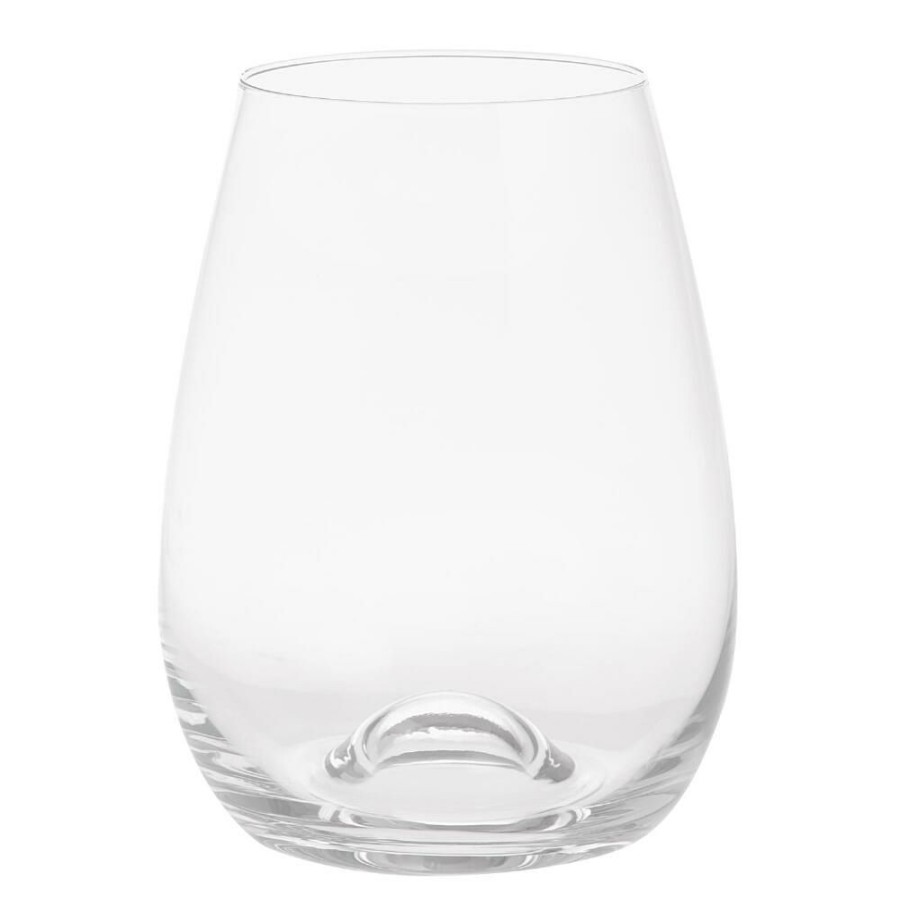 Drinkware * | World Market Fritz Crystal Stemless Wine Glass Set Of 2