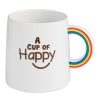 Drinkware * | World Market A Cup Of Happy Rainbow Handle Ceramic Mug